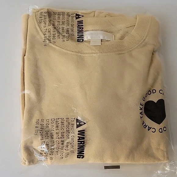 Spiritual Gangster Take Good Care Vintage Terry Crop Sweatshirt- NWT Med… - Picture 8 of 8